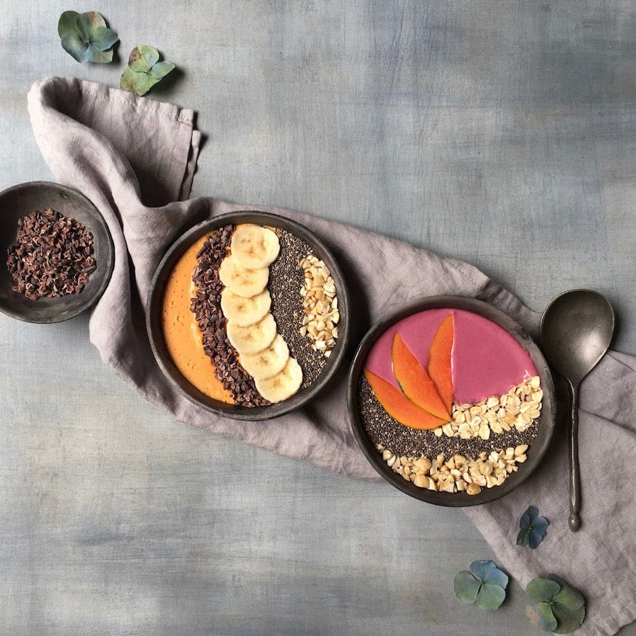 Banana Beet Smoothie Bowl for eczema