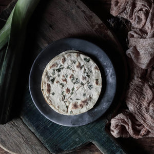 Oat and Leek Flatbread